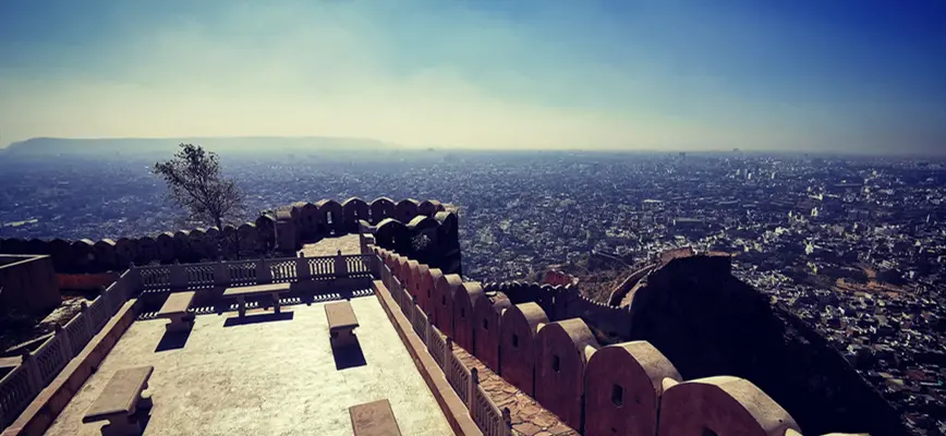 The view of the city from Nahargarh Fort.