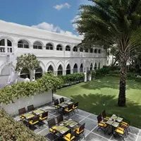 the courtyard of hotel