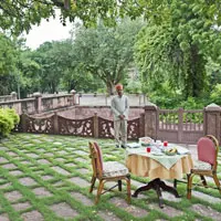 hotel with a nice garden