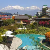 Hotle with the view of Annapurna